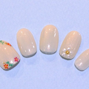 ワンカラー＆パールフラワービジュー