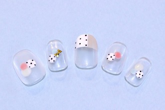 すりガラス風ドットアート