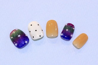 ブランケット×ドットネイル