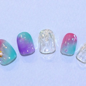 ダブルグラデーション×シェル