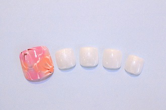 ニュアンスフラワーアートネイル