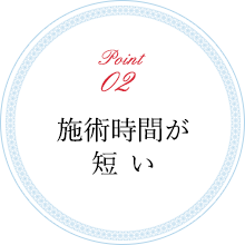 施術時間が短い
